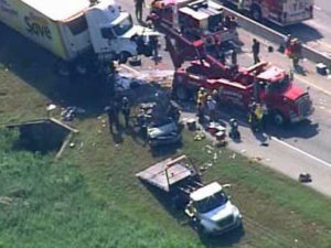 I-285, GA – Rollover Accident Involves Dump Truck, Roads Blocked